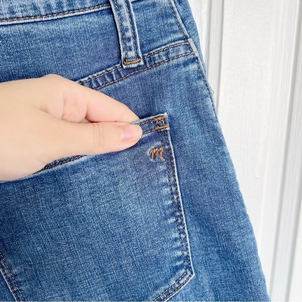 Madewell • High Rise Denim Shorts in Derby Wash: Button Front Edition cuffed
